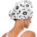Doodle Black Bear Claw & Fish Bone Quick Dry Hair Cap Set | 2-Piece Super Absorbent Towel with Button Headband | Soft & Comfortable Drying Solution - Buy Online on GoSupps.com