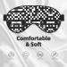 SSIMOO Black & White Checkered Sleep Mask - Adjustable Breathable Eye Mask for Comfortable Sleep | International Shipping - Buy Online on GoSupps.com