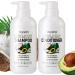 Nuspa Coconut Avocado Shampoo and Conditioner Sets Color Safe Ultra Moisture Sulfate Free Shampoo and Conditioner pack for all hair types Moisturizing Nourishing Smoothing Locks Moisture Natural Repair Pump Bottle ...