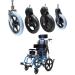 Wheelchair Front Wheel with Front Fork Replacement Wheel for Wheelchairs Rollators Wheelchair Front Casters Wheel - Buy Online on GoSupps.com