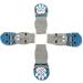 Pet Heroic Anti-Slip Socks for Dogs & Cats - 6 Sizes | Silicone Gel Paw Protection & Traction - Blue Bear 3XL - Buy Online on GoSupps.com