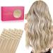 If -alife tape extensions real hair 20pcs 40g 30cm 12 inch dirty blonde highlights bleaching blonde remy invisible tape extensions silky straight real hair extensions skin weft tape in 30cm #18a/613a dirty blonde highlight bleaching blonde
