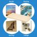 Falling in Art 8x16 Birch Wood Panels Kit - 4 Pack Studio Cradle Boards for Painting, Pouring Art, Crafts & Burning - 3/4 Deep Wooden Canvas - Buy Online on GoSupps.com