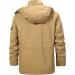 Shop Hanxiulin Men's Fleece Jacket - Cozy Plush Winter Coat with Hood Casual & Slim Fit Available in Khaki XXL - Buy Online on GoSupps.com