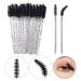 20 Pieces Glitter Paper Eyelash Packaging Boxes with Mascara Wands - Wholesale Lash Storage Case in Black - Buy Online on GoSupps.com