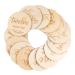 Toyvian 14 Pieces Wooden Baby Monthly Milestone Cards Baby Milestone Discs for Photo Props Baby Shower Gifts