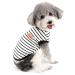 Zweitea summer dog shirts for small dogs striped breathable west t-shirts soft cotton puppy clothing pets cats sleeveless tank top chihuahua basic tea shirt clothing black l l black