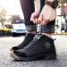 UPSOLO Men's Winter Snow Boots - Water Resistant, Anti-Slip, Fully Fur Lined - Lightweight Hiking Shoes - Size 8.5 Black - Buy Online on GoSupps.com