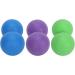Verdant Touch Peanut Massage Ball - Silicone Yoga Training Tool for Muscle Relaxation | Fitness Equipment in Purple Green & Blue - Buy Online on GoSupps.com