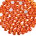 Beadsland 288 pieces flat back rhinestones nail crystals rhinestones for nails orange ss30 (6.4-6.6mm) orange SS30/28pcs