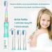 Seago SG-977 Electric Toothbrush for Kids (3-12 Years) - Waterproof Smart Timer 4 Soft Brush Heads Colorful Light - Perfect for Boys & Girls - Buy Online on GoSupps.com