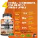 Organic Ashwagandha 6005mg + Rhodiola Rosea + Holy Basil + Black Pepper Extract Capsules - Stress Relief, Mood Enhancer, Thyroid Support - 90 Veggie Capsules - Buy Online on GoSupps.com