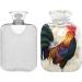Hot Water Bottles with Rooster Cover - 2L Pain Relief & Bed Warmer | Hot Cold Compress for Comfort - Buy Online on GoSupps.com