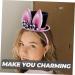 WRITWAA 1 Set Bunny Headband Easter Bunny Hair Ornament Easter Rabbit Headdress Bunny Ear Headwear Easter Bunny Ears Headband Easter Party Necktie Cosplay Prop Rabbit Ears Headband 23X15.5CM Black - Buy Online on GoSupps.com