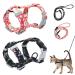 2PCs Adjustable Cat lines Set soft cat dishes dishes with leash for kittens kitten pet staunch tableware cat dishes with a leash outbreak -proof (black & red) black+red