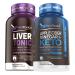 Livertonic & Apple Cider Vinegar + Keto Detox Bundle | Liver Cleanse Fatty Liver Repair Formula with Milk Thistle | Fat Burner & Weight Loss Supplement | 120 Vegan Capsules