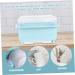 Buy Cabilock Plastic Dish Drying Box - Kitchen Water Drain Basket & Sieve | Baby Blue Tableware Storage - Buy Online on GoSupps.com
