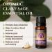Ecodrop Clary Sage Essential Oil - 10ml Bottle | Pure & Natural Therapeutic Grade Salvia Sclarea Oil - Organic Aromatherapy for Stress Relief, Digestion & Mood | Massage & Bath Oil - Buy Online on GoSupps.com