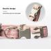 GOUHRRY 2 Pack Cat Collars with Bells | Handmade Six Petals Flowers Charms | Adjustable Breakaway Safety Collars for Kittens and Dogs | Cute Flower Patterns | Gray+Pink - Buy Online on GoSupps.com