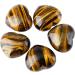 Nupuyai Tiger's Eye Heart Palm Worry Stone - Chakra Reiki Healing Crystal Love Stone - 45mm (Brown/Tiger's Eye) - Buy Online on GoSupps.com