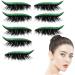 Xijobido Fake Eyelashes4 Pairs Reusable Eyeliner Eyelash Strips Reusable Make Up Glue for Daily Use Party Travel Vegetable - Buy Online on GoSupps.com