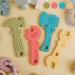 TYRY.HU Teething Toys for Baby Training Baby Toothbrush teether Chew Toy BPA Free Silicone Cooling Tools Shape Baby Teether Relief Gifts for Newborn 4pcs(A) - Buy Online on GoSupps.com