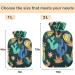 NAANLE 2L Hot Water Bottle - Hand-Drawn Cactus Design for Pain Relief & Heat Therapy | Large Transparent Hot Water Bottle for Menstrual Cramps & More - Buy Online on GoSupps.com