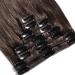 Clip In Extensions Real Hair 55cm - Remy Hair Extension 8 Wefts 75g (#2 Dark Brown) - Premium Quality & Fast International Shipping - Buy Online on GoSupps.com