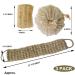 PPHAO Natural Loofah Sponge with Handle - Organic Exfoliating Scrubs for Body - Bath Scrubber Set for Women and Men - 3 Pack - Buy Online on GoSupps.com