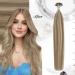 Moresoo Real Hair U-Tip Extensions 60cm | Blond & Light Brown Remy Keratin Bonded Hair | Hot Fusion Fusion Extensions #P9A/60 - Buy Online on GoSupps.com