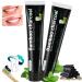 Activated carp toothpaste -Black toothpaste -Natural tooth whitening -Bamboo Charcoal toothpaste -Bambus coal toothpaste -Weise teeth toothpaste smoker -Black toothpaste -white teeth 120 g (2 Pack)