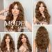 Oefei 24-Inch Long Wavy Brown Wig with Ponytail - Natural Heat-Resistant Synthetic Hair for Women | Ideal for Daily Wear Parties & Cosplay - Buy Online on GoSupps.com