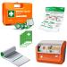 First aid suitcase including paving dispenser wall bracket sticker registration block seal sticker instructions according to new DIN 13157: 2021 - Business box company Best -time box company first aid suitcase + registration block + first help instruction