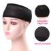 ZRQ 4 Pcs Deluxe Foam Mesh Wrap Bath Hair Makeup Wraps - Breathable Adjustable Non Slip Cool Mesh Fabric, Soft Satin Edge Laying Scarf for Women - Black - Buy Online on GoSupps.com