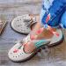 Shop Women's Summer Sandals - Vintage Platform Tassel Leather Closed Toe Buckle Shoes - Gray 38 & 40 EU - Perfect for Beach Fashion - Buy Online on GoSupps.com
