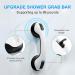 Shower Handle 2 Pack 12 inch Grab Bars for Bathroom Shower Handle with Strong Hold Suction Cup Grip Grab in Bathroom Bath Handle Grab Bars for Bathroom Safety Grab Bar Black 2 Pack Black - Buy Online on GoSupps.com