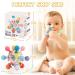 Daboot Teething Ball Toy for Babies 0-6 Months | Sensory Infant Teether Rattle Chew Toy | Easy to Hold | Baby Girl Boy Gift (Pink) - Buy Online on GoSupps.com