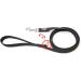 IDC Color & Gray Caught Leash - 20mm x 1.8m with Loop & D-Ring | Black & Gray Dog Leash for International Shipping - Buy Online on GoSupps.com