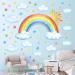 DECOWALL Large Rainbow Wall Stickers - Removable Sun & Clouds Decals for Baby Nursery & Girls Bedroom D cor - Buy Online on GoSupps.com