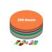 Ezyaid Construction Paper Circles with Assorted Colors 6 Inch  Colored Craft Paper 200 Sheets for Kids Arts and Crafts  School Crafting Supplies for Kids 6 inches