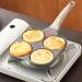DELURA Saucepan Egg Frying Pan Multifunction Hamburger Steak Pan Wooden Handle Cooking Pan Cooking Utensils Wok Orange - Buy Online on GoSupps.com