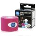 Medpride Kinesiology Tape - Latex-Free Athletic Tape for Pain Relief, Injured Muscle Support- Therapeutic Sports Tape Stabilizes Knee, Muscle & Joints- 1 Uncut Tape Roll 2 x 16.4 Feet Pink
