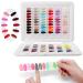 Nail Display Book C9 Nail Colour Swatch Book No Glue Required 120 Nail Colour Display Board Gel Nail Polish Sample Display for Nail Technician Use C9 Nail Colour Chart