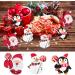 Kcvzitrds Pack of 25 Paper Cards Christmas Lollipops Santa Claus Festival Birthday Party for Children Candy Gifts Packaging Decoration Easy Installation - Buy Online on GoSupps.com