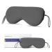 Nitetronic Sleep Eye Mask for Men Women Updated Design Light Blocking Soft and Comfortable Night Eye Mask Eye Sleep Shade Cover Blocks Light Reduces Puffy Eyes Gifts Eye Blinder for Sleeping Gray