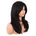 MapofBeauty 20 Inch Long Layered Straight Synthetic Shoulder Length Wig with Bangs - Black - Buy Online on GoSupps.com