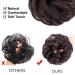 MORICA Messy Hair Bun Scrunchie Extension in Dark Brown - Women's Curly Wavy Synthetic Chignon Updo Hairpiece - Buy Online on GoSupps.com