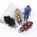 Dizila 4 Pack Sparkly Crystal Mesh Double Flower Hair Clips | Decorative Pearl Hair Barrettes for Women and Girls - Buy Online on GoSupps.com