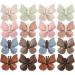 Set Of 16 Kids Butterfly Hair Barrettes PU Leather Hair Clips Unique Butterfly Hairpins Suitable For Various Occasions Hair Accessories For Little Girls Pack Of 16 Cute Butterfly Hair Clips PU Leather - Buy Online on GoSupps.com