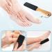 GUZHAIREN Double Sided Foot Files Pumice Stone Exfoliating Pedicure Rasp Foot Scrubber with Wooden Handle Remove Hard Dead Skin Callus Dry Rough Cracked Corn Feet in Shower Black - Buy Online on GoSupps.com